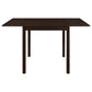 Kelso Rectangular Dining Table with Drop Leaf Cappuccino