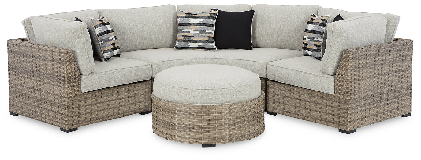 Calworth 5-Piece Outdoor Sectional with Ottoman