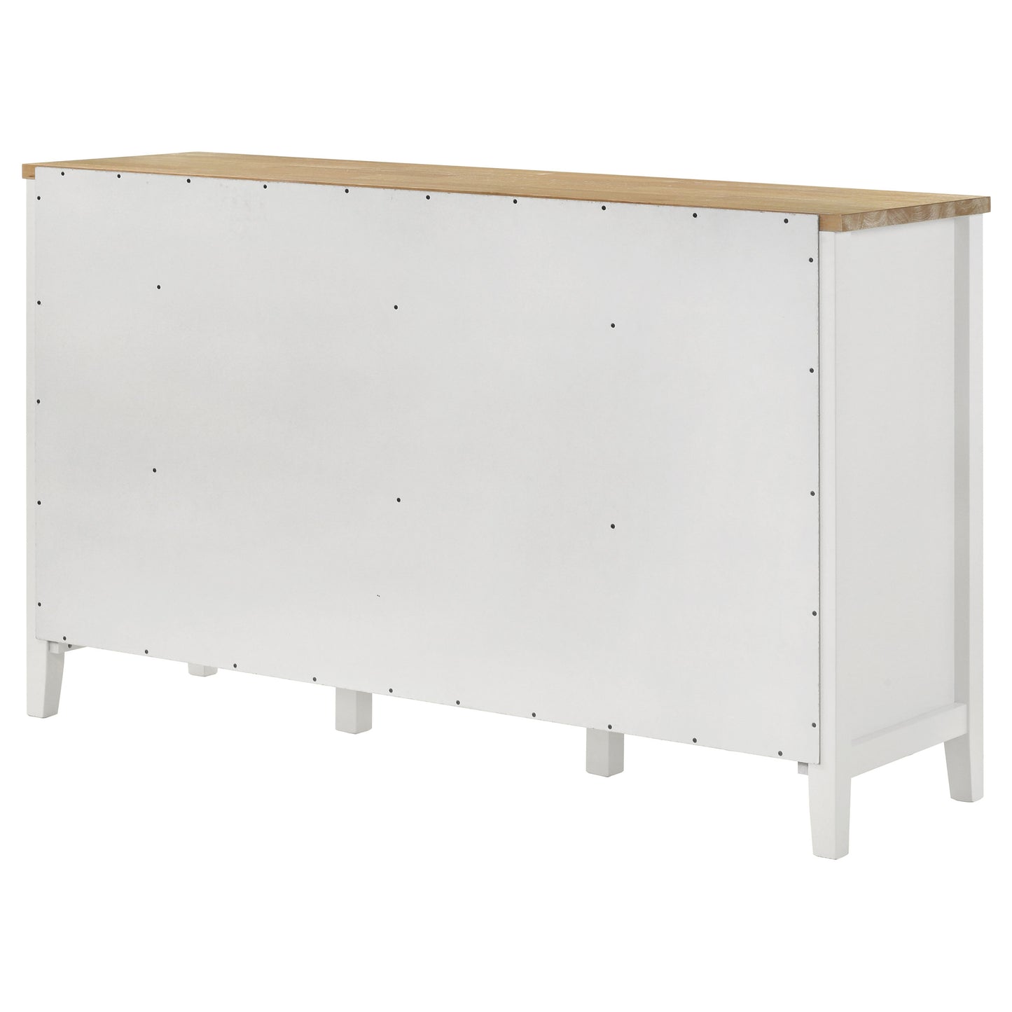 Hollis 2-door Dining Sideboard with Drawers Brown and White