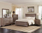 Kauffman Wood Eastern King Panel Bed Washed Taupe