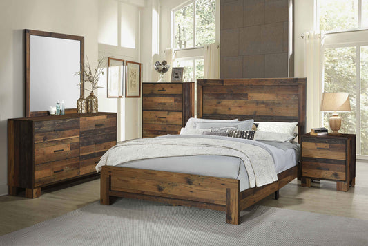 Sidney 5-piece Eastern King Bedroom Set Rustic Pine