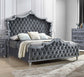 Antonella Upholstered Queen Panel Bed Grey
