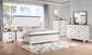 Lilith 5-piece Eastern King Bedroom Set Distressed White