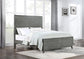 Nathan Wood Queen Panel Bed Grey