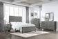Nathan Wood Queen Panel Bed Grey