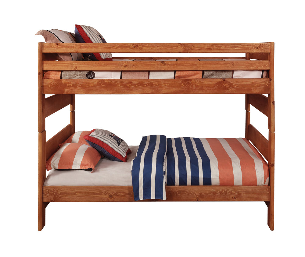 Wrangle Hill Full Over Full Bunk Bed Amber Wash