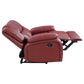 Camila 3-piece Upholstered Reclining Sofa Set Red Faux Leather