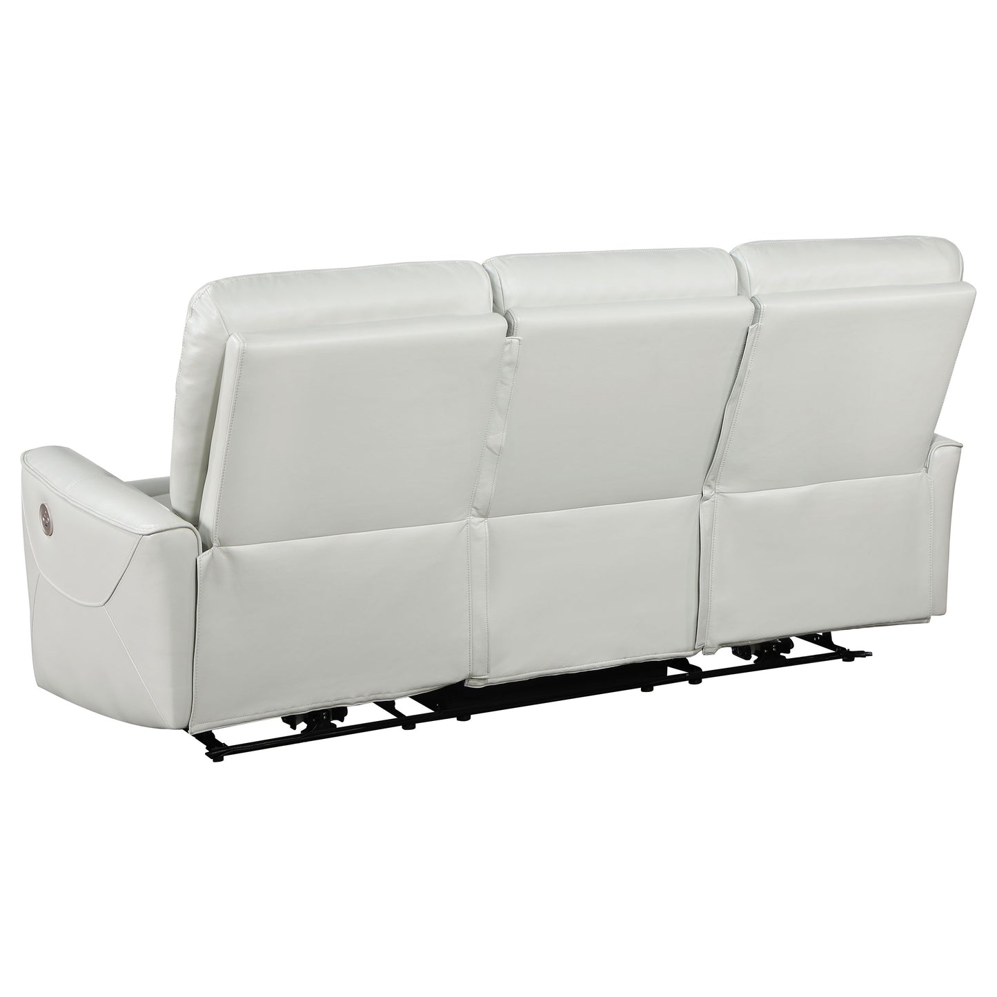 Greenfield 2-piece Upholstered Power Reclining Sofa Set Ivory