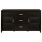 Lewes 2-door TV Stand with Adjustable Shelves Cappuccino