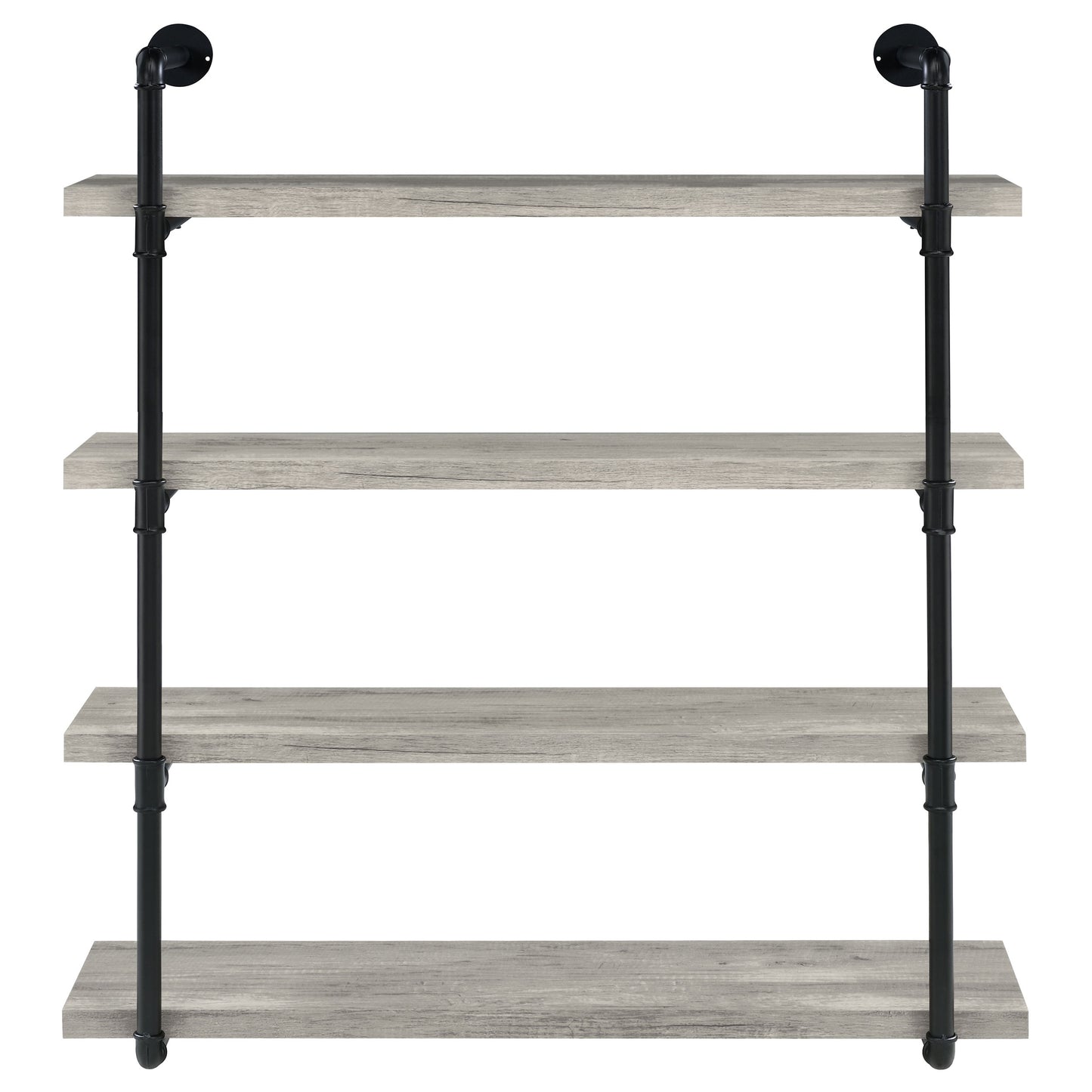 Elmcrest 40-inch Wall Shelf Black and Grey Driftwood